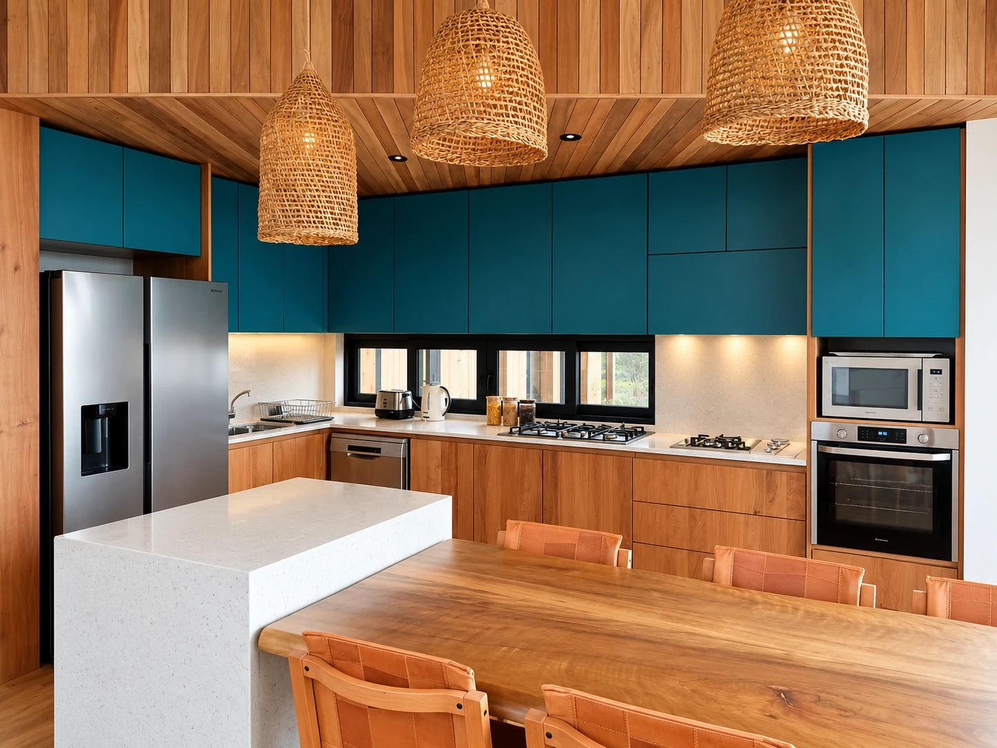 Cocina y baño contemporáneos
